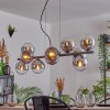 Gastor Hanglamp, Kogellampje, Hanglamp Chroom, Duidelijk, Rookkleurig, 10-lichts