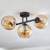 Koyoto Plafondlamp, Kogellampje Amber, 3-lichts
