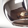 Koyoto Plafondlamp, Kogellampje Chroom, Rookkleurig, 3-lichts