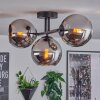 Koyoto Plafondlamp, Kogellampje Chroom, Rookkleurig, 3-lichts