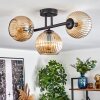 Koyoto Plafondlamp, Kogellampje Amber, 3-lichts