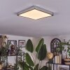 Finsrud Plafondlamp, Paneel LED Chroom, 1-licht