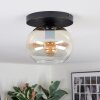 Apedo Plafondlamp, Kogellampje Amber, Duidelijk, 1-licht