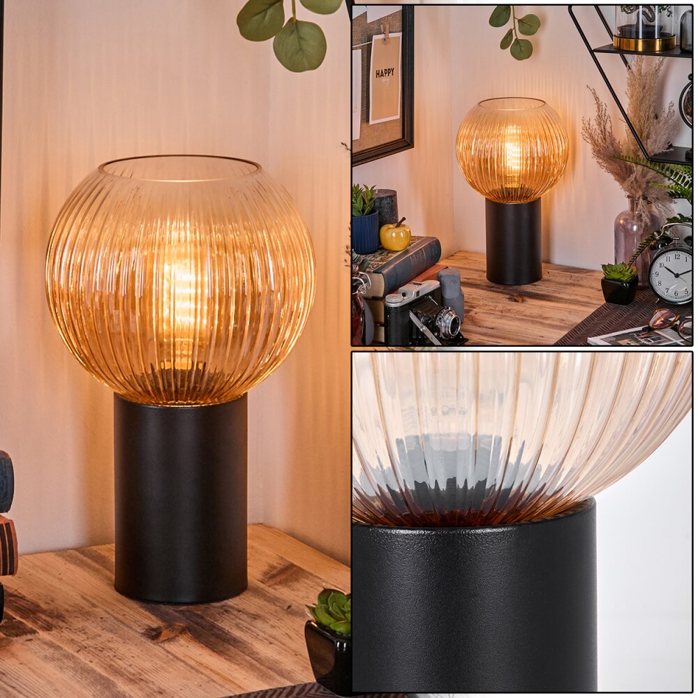 Koyoto Kogellampje, Bureaulamp, Tafellamp 20 cm Amber, Duidelijk, 1-licht main product photo
