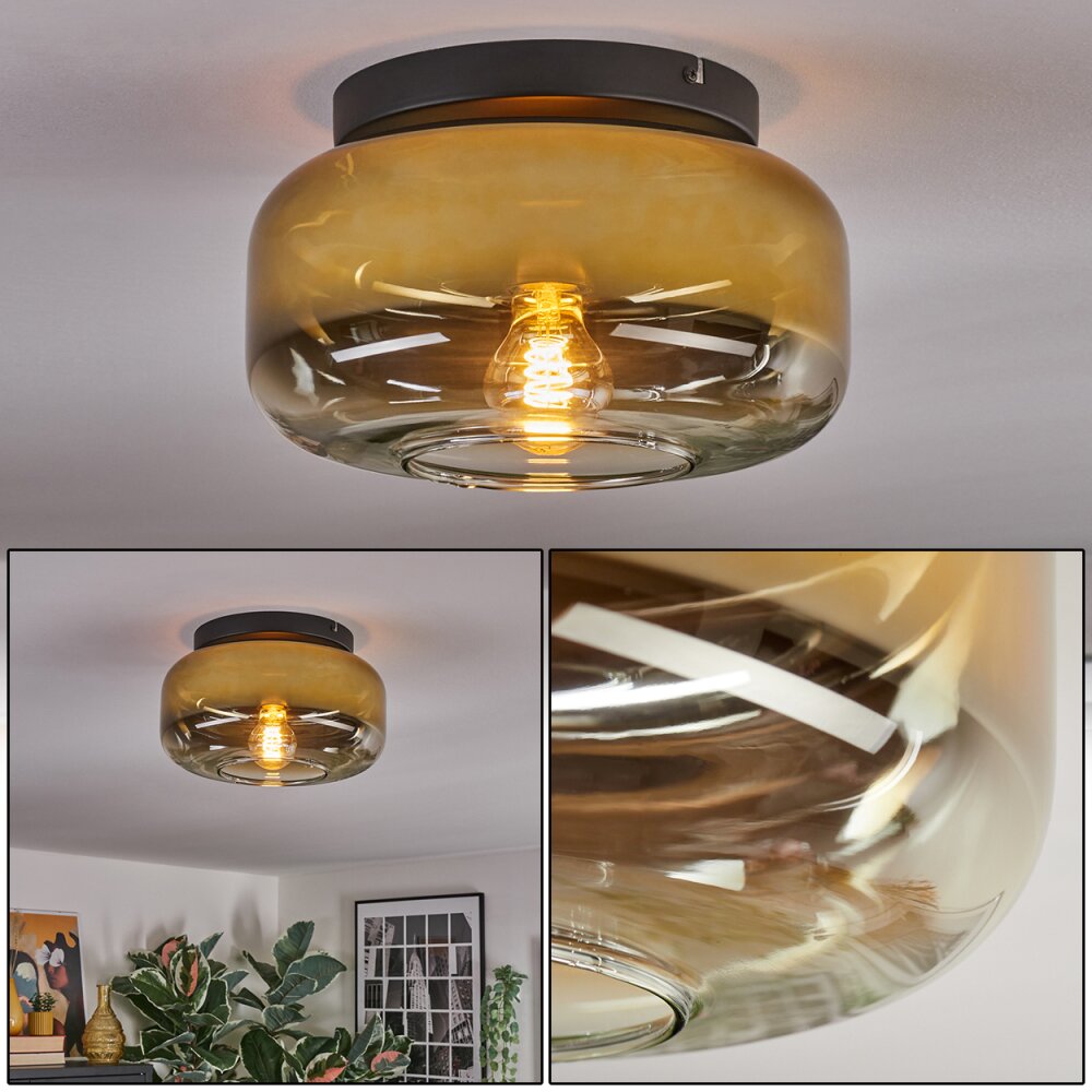 Boza Plafondlamp, Kogellampje Goud, Duidelijk, 1-licht main product photo