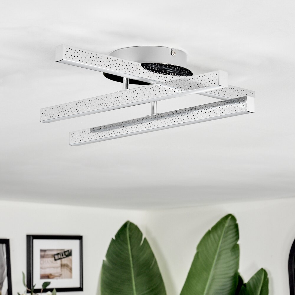 Arlan Plafondlamp LED Chroom, 1-licht