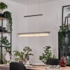 Ortan Hanglamp, Hanglamp LED Zilver, 4-lichts