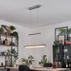 Ortan Hanglamp, Hanglamp LED Zilver, 4-lichts