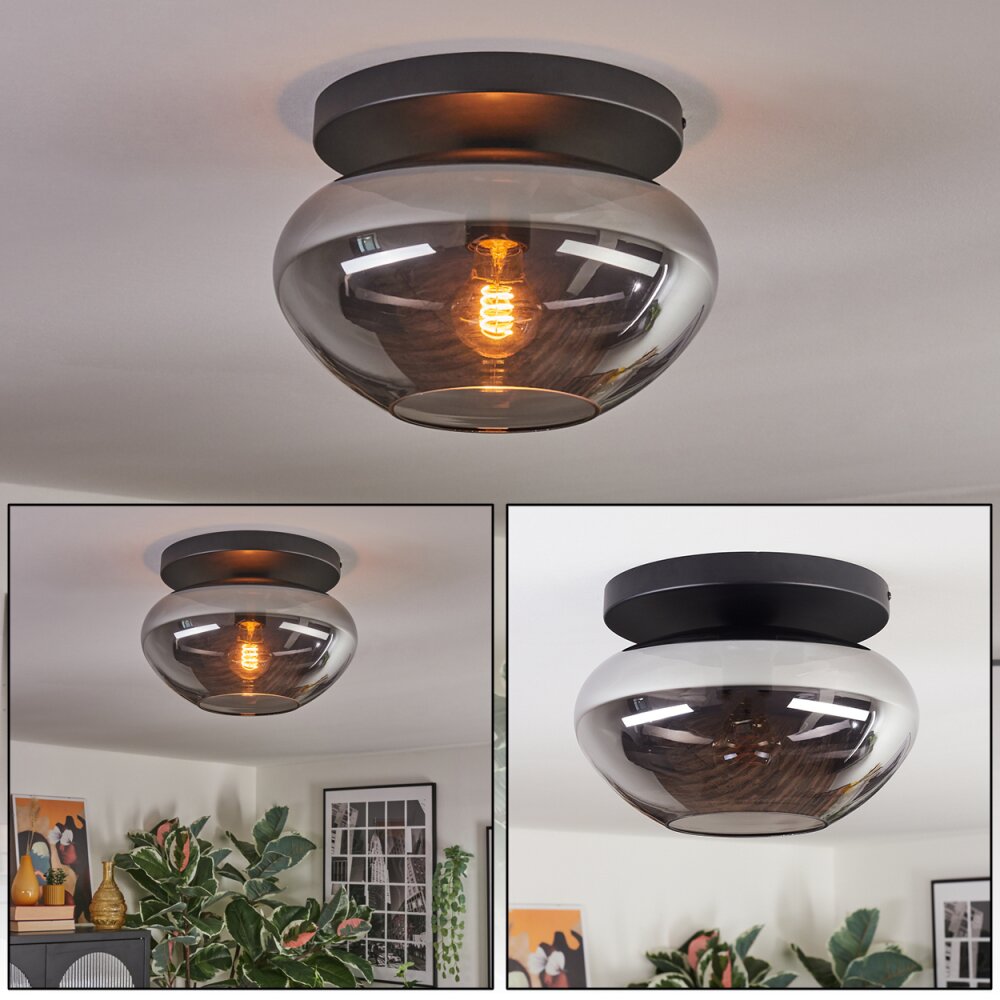Mertola Plafondlamp, Kogellampje Rookkleurig, 1-licht main product photo