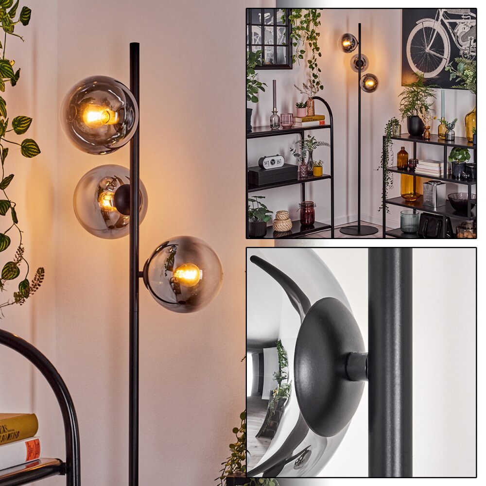 Gastor Staande lamp Chroom, Duidelijk, Rookkleurig, 3-lichts main product photo