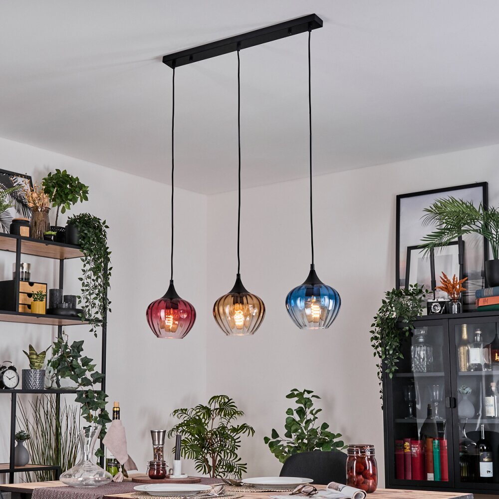 Ballebro Hanglamp, Hanglamp Zwart, 3-lichts