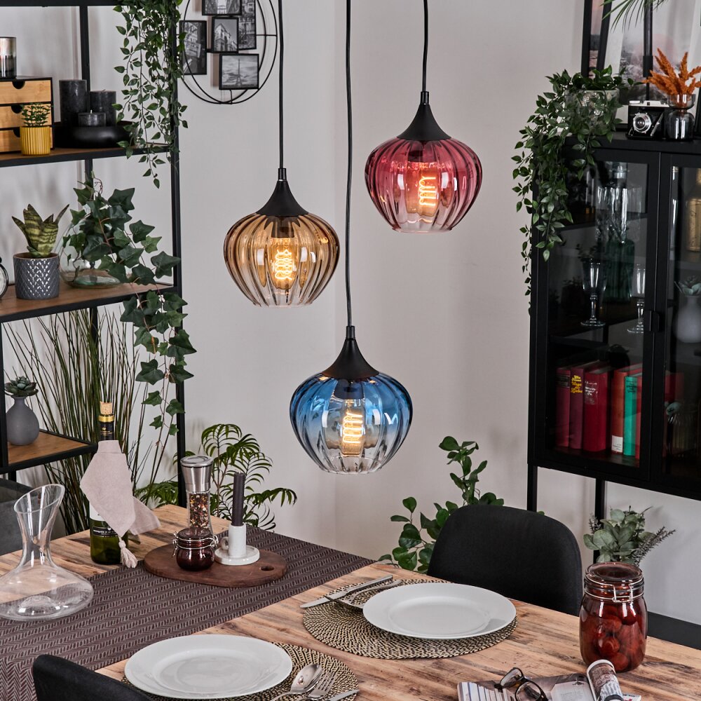 Ballebro Hanglamp, Hanglamp Zwart, 3-lichts main product photo