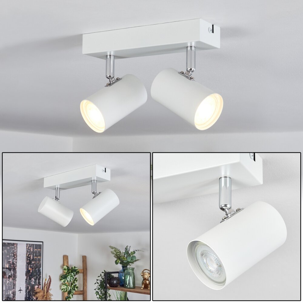 Gesteira Plafondlamp, Plafondspot Wit, 2-lichts main product photo