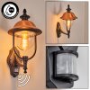 Gascon Wandlamp voor buiten, Wandlamp Koperkleurig, Zwart, 1-licht, Bewegingsmelder Gascon Wandlamp voor buiten, Wandlamp Koperkleurig, Zwart, 1-licht, Bewegingsmelder