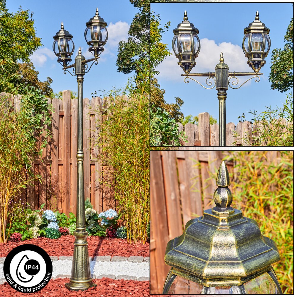 Lentua Kandelaar, Pad licht Goud, Zwart, 2-lichts main product photo