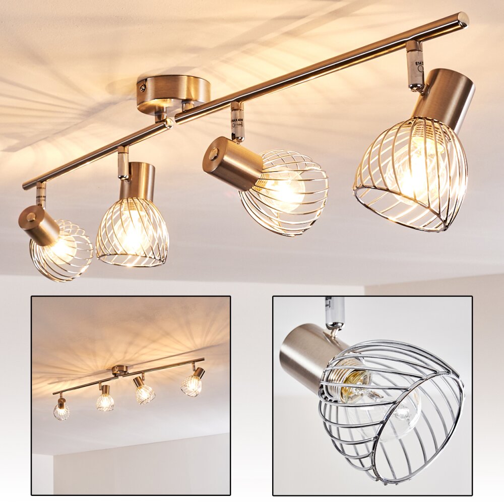 Parado Plafondlamp Nikkel mat, 4-lichts main product photo