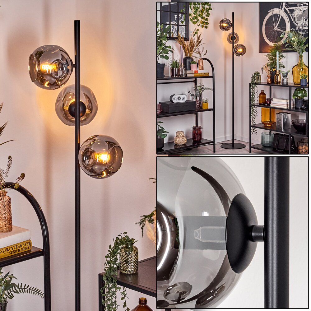 Ripoll Staande lamp Rookkleurig, 3-lichts main product photo