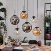 Gastor Hanglamp, Kogellampje, Hanglamp Amber, Duidelijk, Rookkleurig, 6-lichts