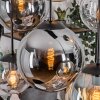 Gastor Hanglamp, Kogellampje, Hanglamp Amber, Duidelijk, Rookkleurig, 6-lichts