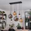 Gastor Hanglamp, Kogellampje, Hanglamp Amber, Duidelijk, Rookkleurig, 6-lichts