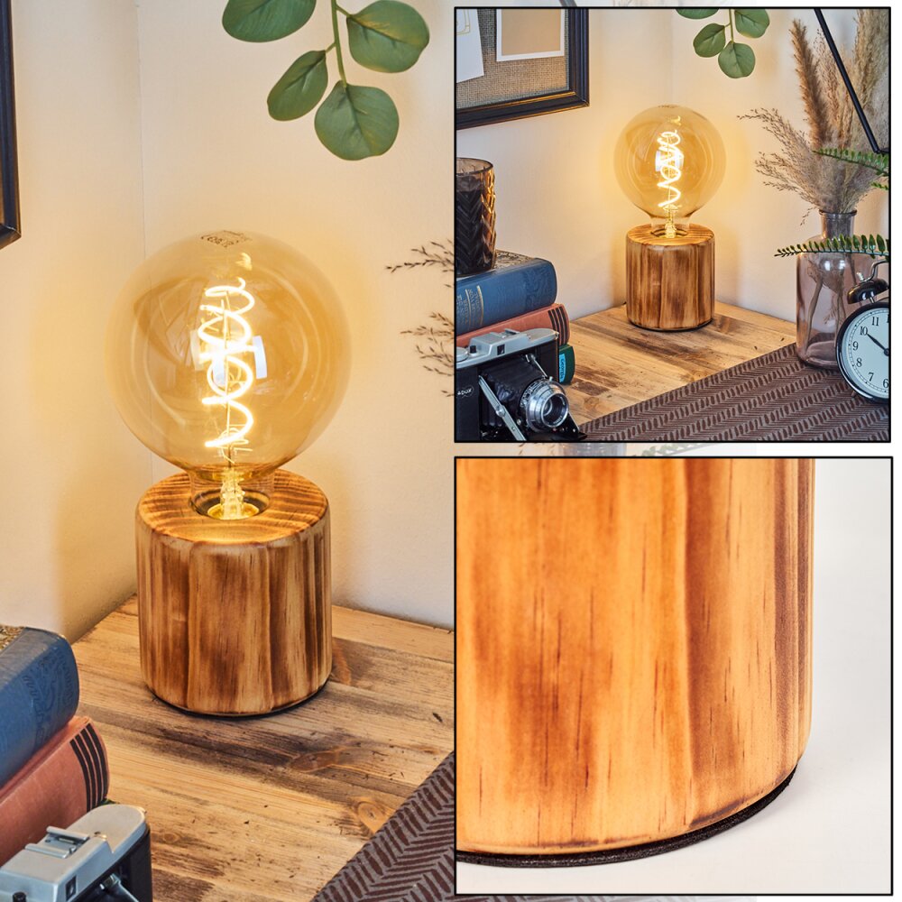 Argea Bureaulamp, Tafellamp Natuurlijke kleuren, Zwart, 1-licht main product photo