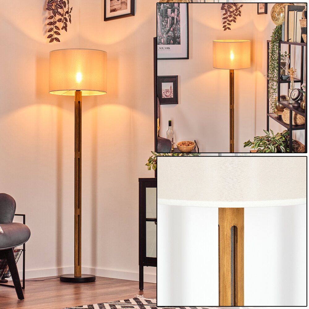 Bassagoda Staande lamp Bruin, Natuurlijke kleuren, Zwart, 1-licht main product photo