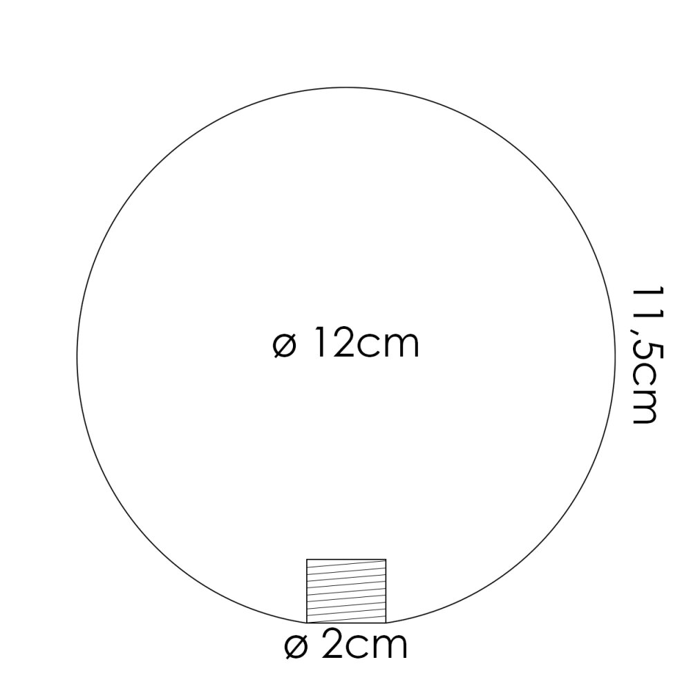 Chehalis Reserve glas 12 cm Wit