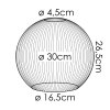 Koyoto Reserve glas 30 cm Duidelijk