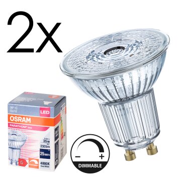 Osram GU10 LED 3.4 Watt neutraal wit 230 Lumen Osram GU10 LED 3.4 Watt neutraal wit 230 Lumen