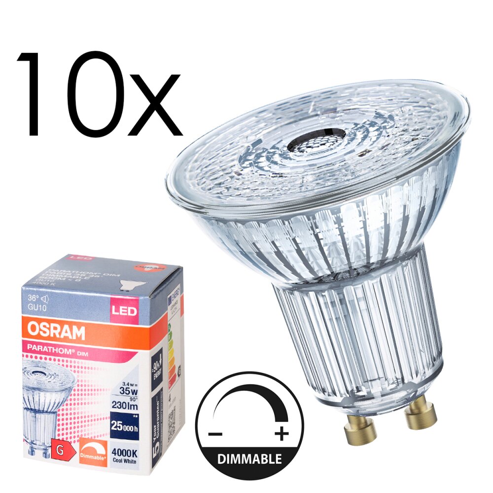 Osram GU10 LED 3.4 Watt neutraal wit 230 Lumen main product photo