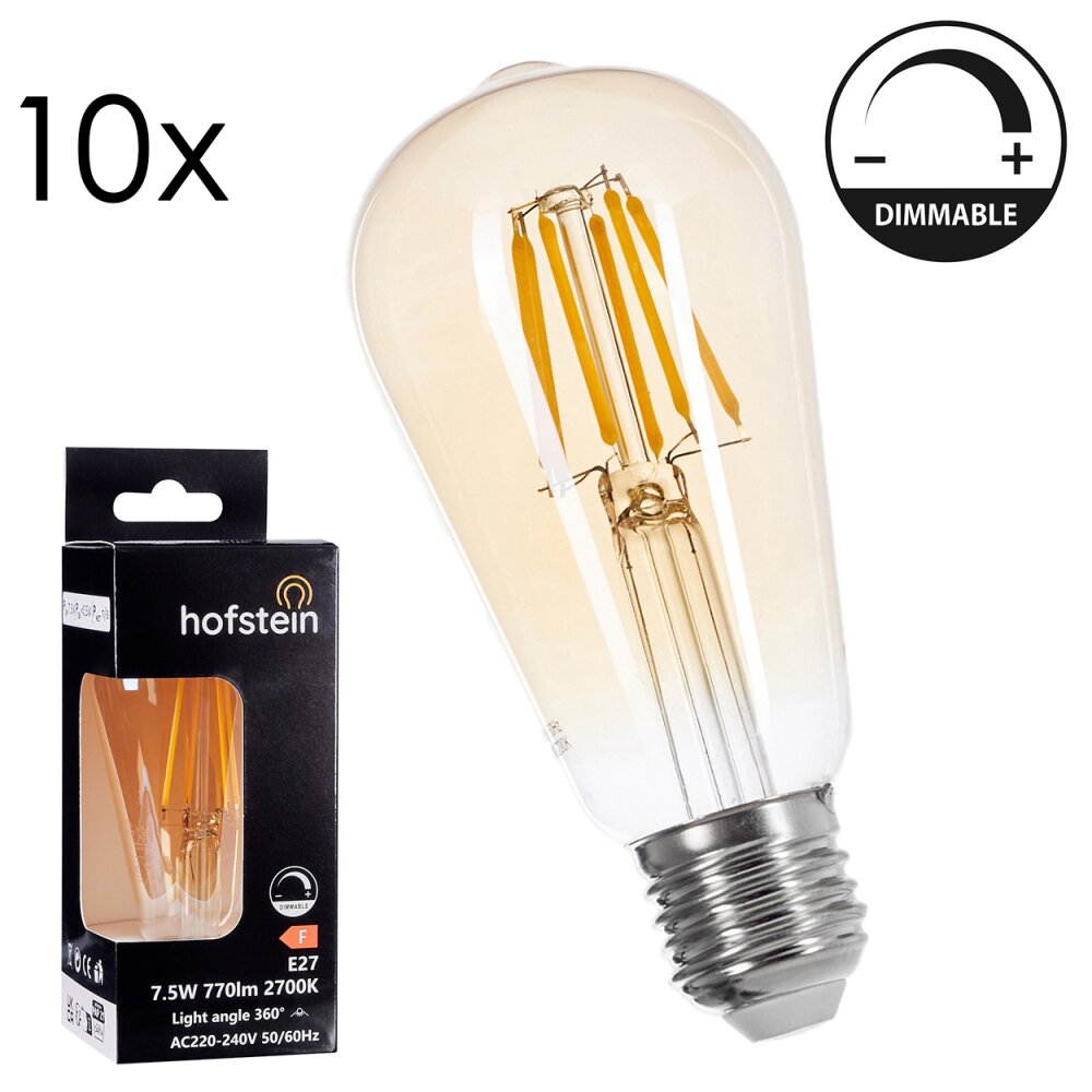E27 LED 7.5 Watt warm wit dimbaar 770 Lumen main product photo