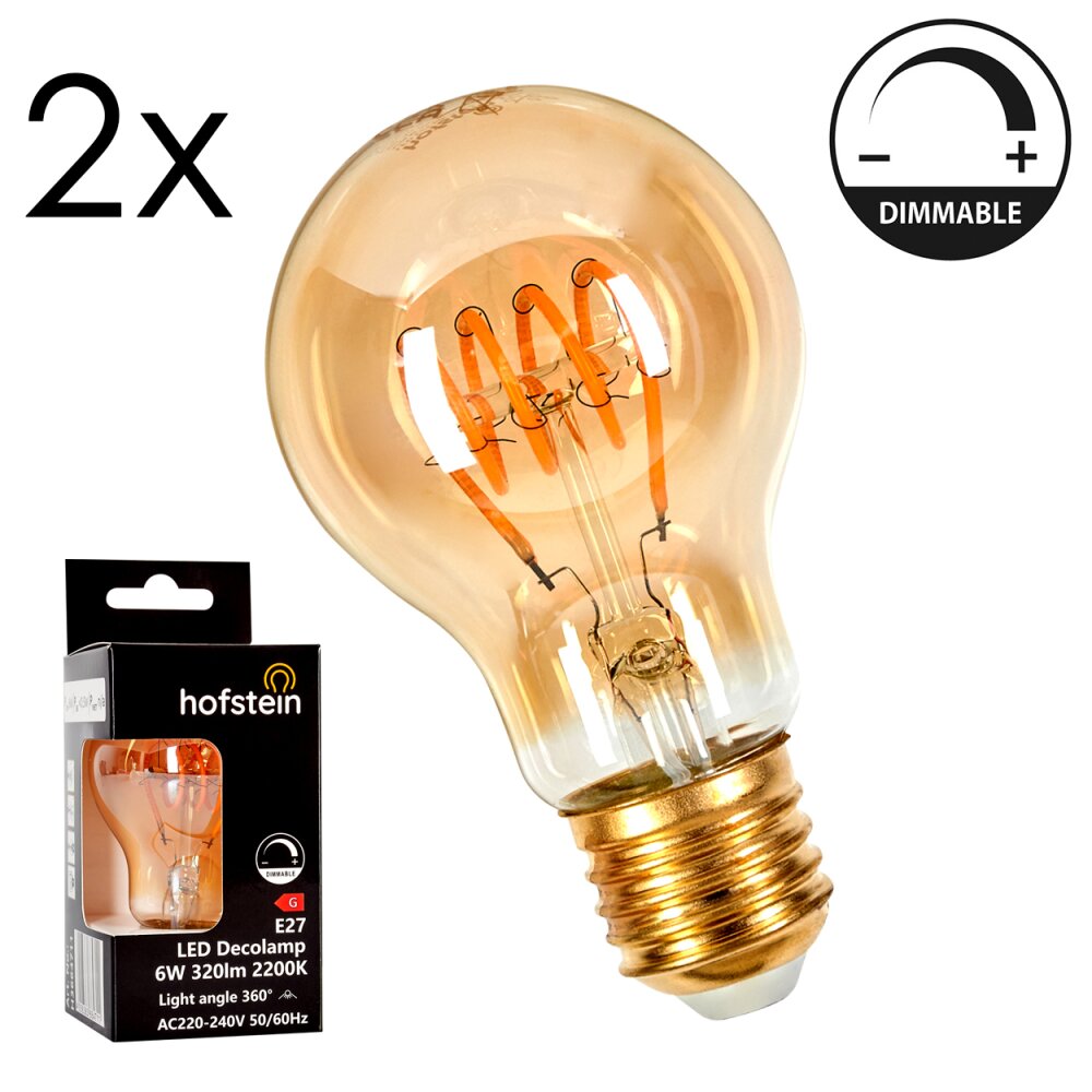 E27 LED 6 Watt warm wit dimbaar 320 Lumen main product photo