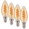 E14 LED 4 Watt warm wit dimbaar 220 Lumen