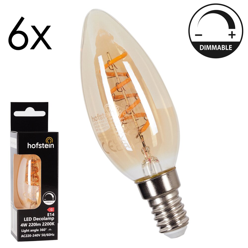 E14 LED 4 Watt warm wit dimbaar 220 Lumen main product photo