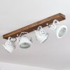 Herford Plafondlamp Hout donker, 4-lichts