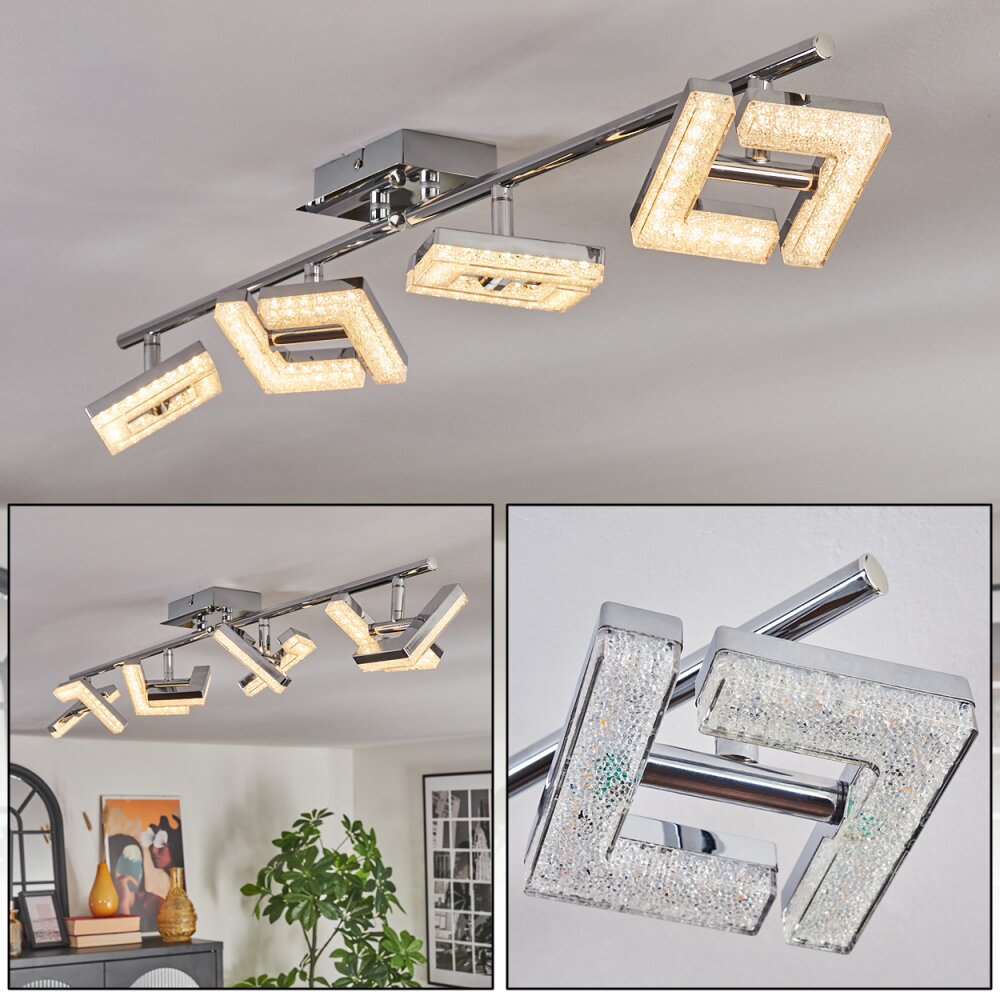 Madel Plafondlamp, Plafondspot Chroom, Nikkel mat, 4-lichts main product photo