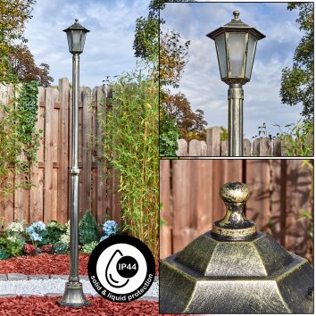 Loria Kandelaar, Pad licht Bruin, Goud, 1-licht Loria Kandelaar, Pad licht Bruin, Goud, 1-licht