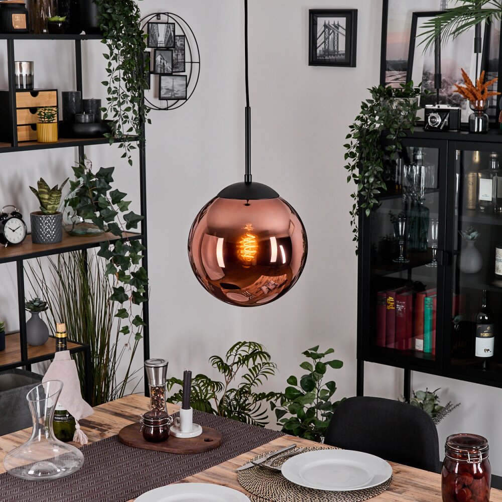 Gastor Hanglamp, Kogellampje, Hanglamp Koperkleurig, 1-licht main product photo