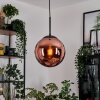 Gastor Hanglamp, Kogellampje, Hanglamp Koperkleurig, 1-licht