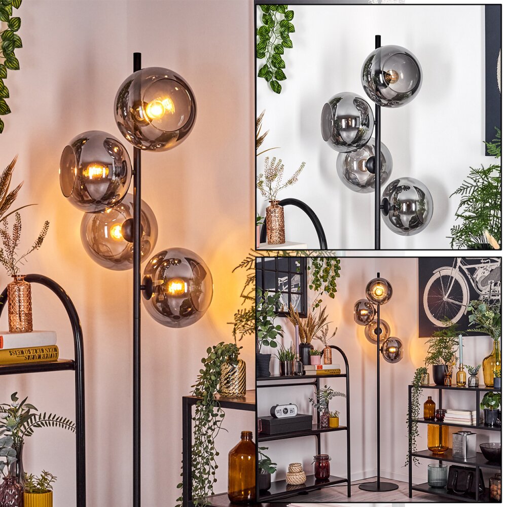 Apedo Staande lamp Rookkleurig, 4-lichts main product photo