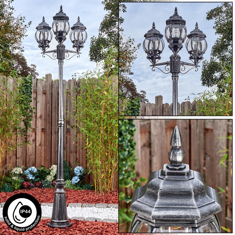 Lentua Kandelaar, Pad licht Zwart, Zilver, 3-lichts main product photo