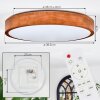 Sofo Plafondlamp, Paneel LED Wit, 1-licht, Afstandsbediening
