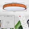 Sofo Plafondlamp, Paneel LED Wit, 1-licht, Afstandsbediening