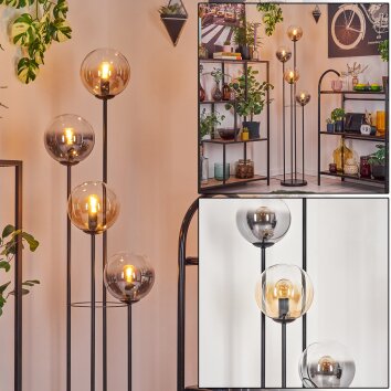 Gastor Staande lamp 30 cm Amber, Duidelijk, Rookkleurig, 4-lichts Gastor Staande lamp 30 cm Amber, Duidelijk, Rookkleurig, 4-lichts