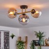 Gastor Plafondlamp, Kogellampje 42 cm Goud, Zwart, 3-lichts