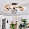 Gastor Plafondlamp, Kogellampje 42 cm Goud, Zwart, 3-lichts