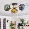 Koyoto Plafondlamp, Kogellampje 30 cm Goud, Zwart, 3-lichts