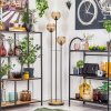 Koyoto Staande lamp 30 cm Hout donker, Zwart, 3-lichts