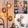 Apedo Staande lamp Amber, Rookkleurig, 4-lichts Apedo Staande lamp Amber, Rookkleurig, 4-lichts