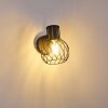 Bacau Muurlamp Zwart-Goud, 1-licht